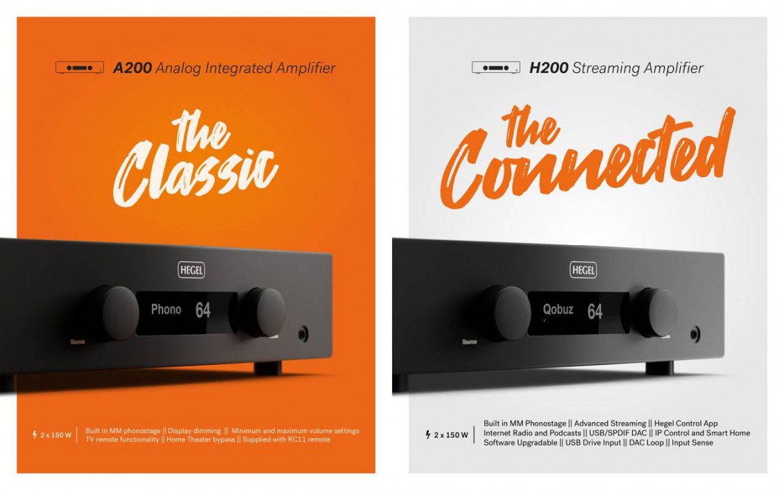 Hegel H200 in A200 > Kaj razlikuje nova integrirana ojačevalnika Hegel