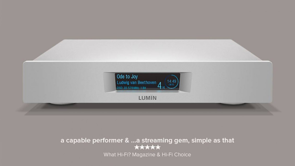 LUMIN U2 Mini Streamer > Pet zvezdična ocena, What Hi-fi & Hi-Fi Choice