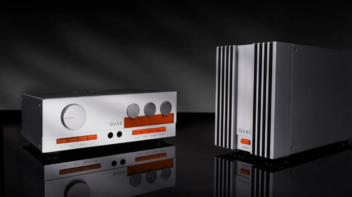 NOVO > QUAD 33 predojačevalnik in QUAD 303 stereo močnostni ojačevalnik