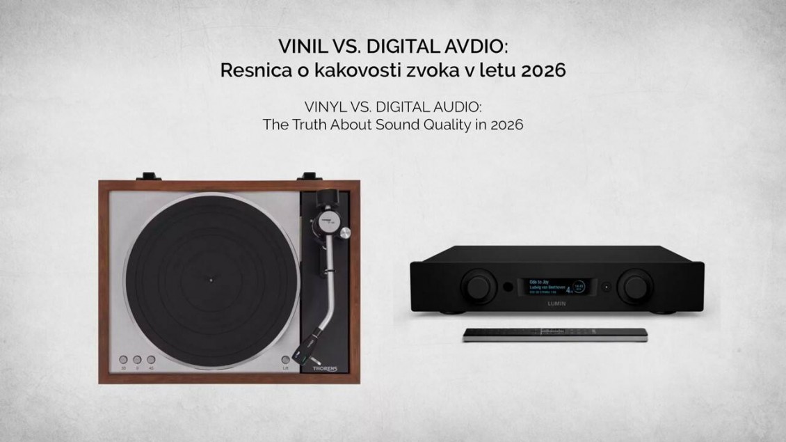 VINIL VS. DIGITAL AVDIO: Resnica o kakovosti zvoka v letu 2026