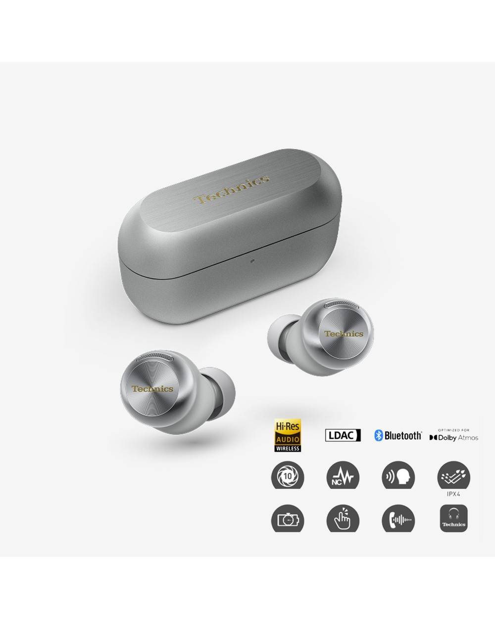 TECHNICS EAH-AZ100 Flagship Hi-Fi True Wireless Earbuds with 