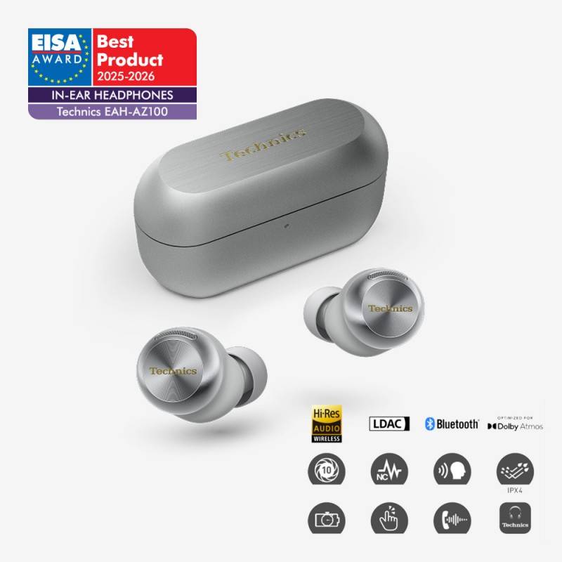 EAH-AZ100 Resnično brezžične ušesne slušalke z odpravljanjem hrupa-Brezžične ušesne, TECHNICS